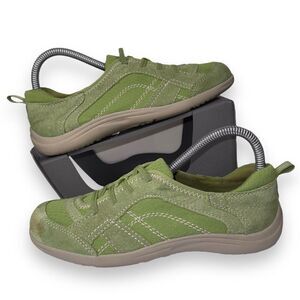 Earth Origins Carly Casual Sneakers Green Suede Women's 7M